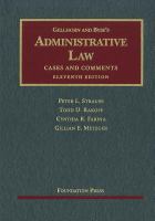 Gellhorn and Byse's Administrative Law cover