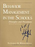 Behavior Management in the Schools Principles and Procedures cover