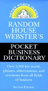 Random House Webster's Pocket Business Dictionary cover