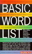 Basic Word List cover