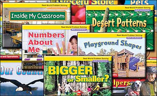 Math Connects, Kindergarten, Real World Problem Solving Readers Package, On Level cover