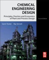 Chemical Engineering Design : Principles, Practice and Economics of Plant and Process Design cover