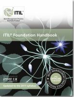 ITIL foundation Handbook cover