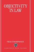 Objectivity in Law cover