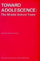 Toward Adolescence The Middle School Years cover