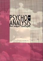 Psychoanalysis The Major Concepts cover