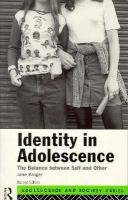 Identity In Adolescence The Balance Between Self And Other cover