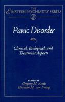 Panic Disorder: Clinical, Biological, and Treatment Aspects cover