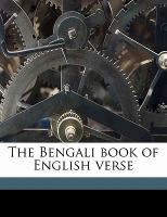 The Bengali Book of English Verse cover