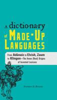 Ebk The Dictionary Of Made-Up Languages cover