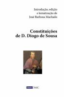 Constituições de D. Diogo de Sousa cover