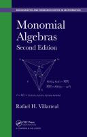 Monomial Algebras, Second Edition cover