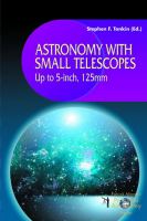 Astronomy With Small Telescopes Up to 5 Inch, 125Mm cover