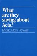 What Are They Saying About Acts? cover