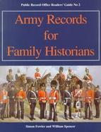 Army Records for Family Historians cover