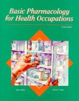 Basic Pharmacology for Health Occupations cover