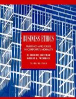 Business Ethics: Readings and Cases in Corporate Morality cover