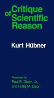 Critique of Scientific Reason cover