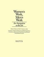 Women's Work, Men's Work: Sex Segregation on the Job cover