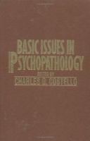 Basic Issues in Psychopathology cover