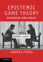 Epistemic Game Theory cover