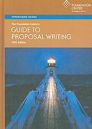 The Foundation Center's Guide to Proposal Writing cover