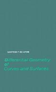 Differential Geometry of Curves and Surfaces cover