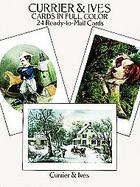 Currier and Ives Postcards in Full Color 24 Ready-To-Mail Cards cover