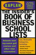 The Insider's Book of Business School Lists cover