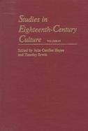 Studies in Eghteenth-Century Culture cover