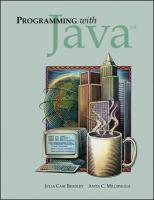 Programming with Java cover