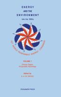 Energy and the Environment Into the 1990s: Proceedings of the 1st World Renewable Energy Congress, Reading, UK, 23-28 September 1990 cover