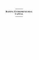 Raising Entrepreneurial Capital cover