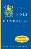 The Holt Handbook with Book cover
