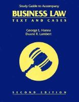 Business Law Cases cover