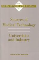 Sources of Medical Technology Universities and Industry cover