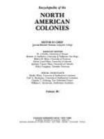 Encyclopedia of the North American Colonies cover