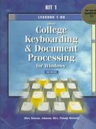 Gregg College Keyboarding & Document Processing for Windows Lessons 1-60 for Use With Wordperfect 6.1 cover