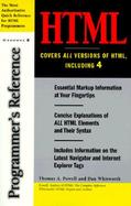 HTML 4 Programmer's Reference cover