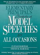 Elementary Principal's Portfolio of Model Speeches for All Occasions cover