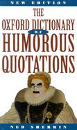 The Oxford Dictionary of Humorous Quotations cover