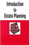 Introduction to Estate Planning in a Nutshell cover