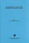Handbook of Tables for Elliptic-Function Filters cover