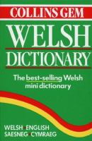Collins Welsh Gem Dictionary cover