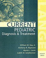 CURRENT PEDIATRIC DIAGNOSIS & TREATMENT cover