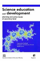 Science Education and Development Planning and Policy Issues at Secondary Level cover