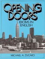 Opening Doors: Idioms in English cover