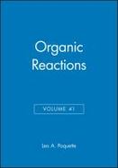 Organic Reactions (volume41) cover