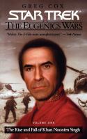 Star Trek:The Eugenics Wars The Rise and Fall of Khan Noonien Singh cover
