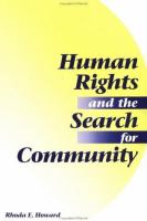 Human Rights and the Search for Community cover